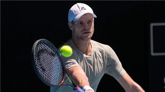 Vor allem im ersten Satz brachte Yannick Hanfmann den Weltranglisten-Ersten in große Bedrängnis.