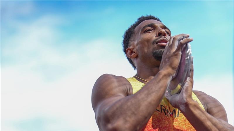 WM-Bestmarke mit dem Diskus im Zehnkampf: Leo Neugebauer.