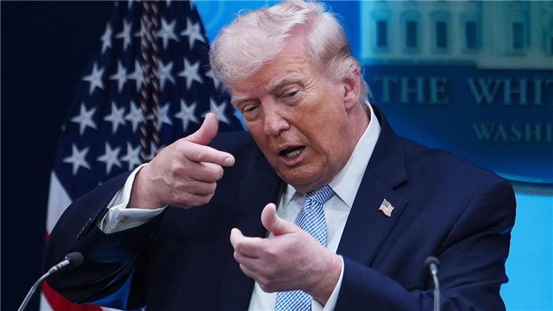 Wählt wieder einmal drastische Worte, um dem Iran zu drohen - US-Präsident Trump.