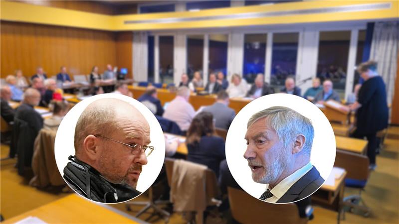 Während der Sitzung des Bad Harzburger Stadtrats hat es zwischen Bürger Klaus Marwede (l.) und Stadtoberhaupt Ralf Abrahms ordentlich geknallt.