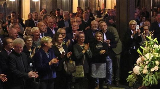 Wahlen, Wünsche, Widerstände – was bringt 2025? Oberbürgermeisterin Urte Schwerdtner spricht amFreitagabend zu rund 400 Gästen während des Goslarer Neujahrsempfangs in der Kaiserpfalz.