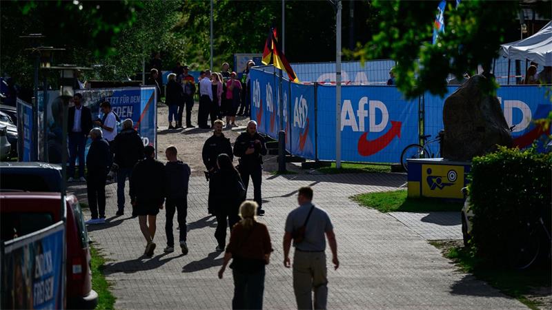 Wahlkampfveranstaltung der AfD in Bleckede.