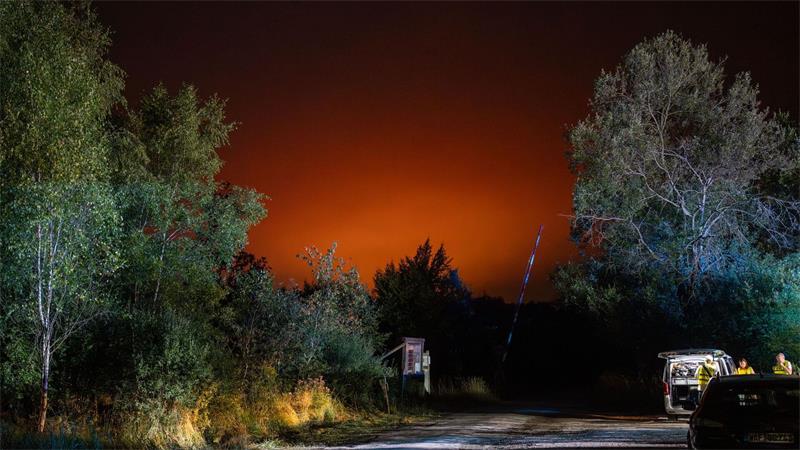 Waldbrand im Hohen Venn