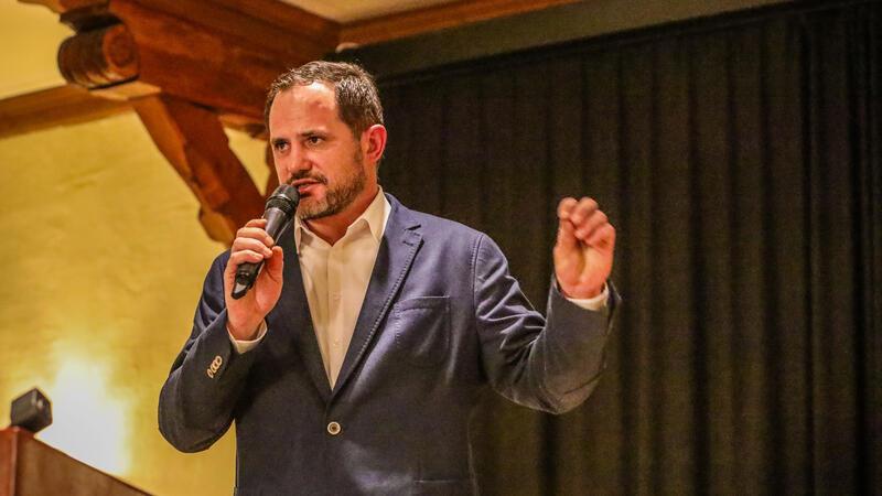 Waldemar Rau tritt für die AfD im Wahlkreis 52 an Waldemar Rau bei einem Auftritt im Bündheimer Schloss in Bad Harzburg.