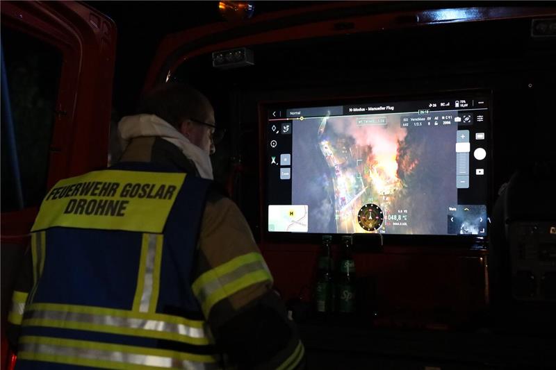 „Waldkater“ bei Lautenthal in Flammen