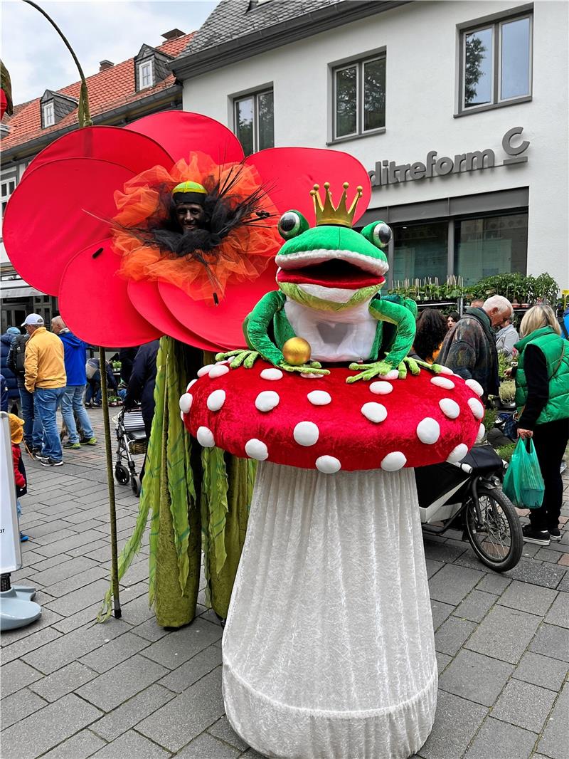 Gartenmarkt lockt viele Botanik-Liebhaber auf den Jakobikirchhof Walking-Acts, die begeistern. Foto: Sowa
