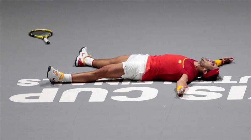 Wann immer es sein Körper zuließ, war Rafael Nadal für Spanien im Einsatz.