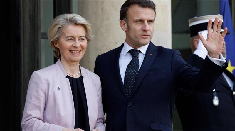 Europäer bei Ukraine-Krisengipfel uneins über Friedenstruppe War auch Gast beim Gipfel: EU-Kommissionschefin Ursula von der Leyen.