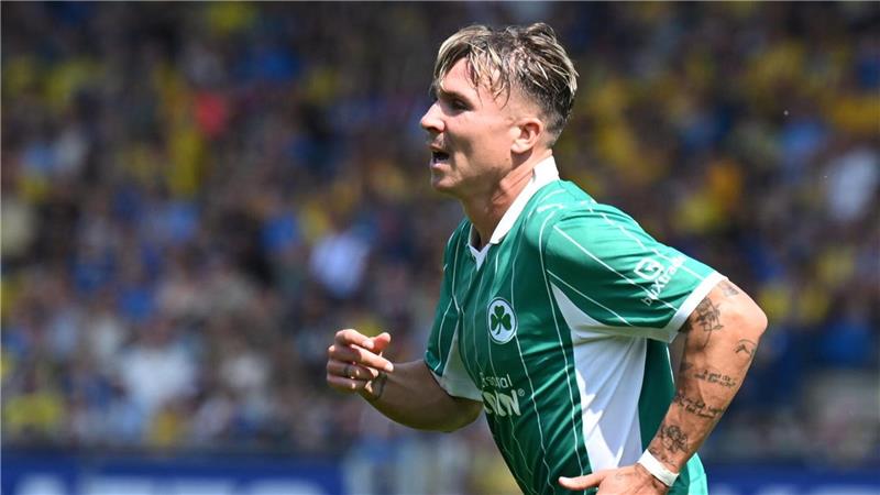 War in seinem 200. Zweitliga-Spiel erfolgreich: der Fürther Felix Klaus.