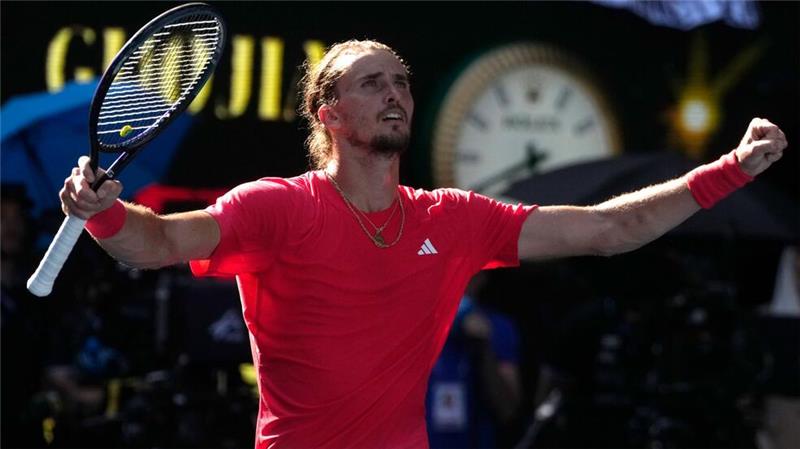 Zverev erreicht Halbfinal-Showdown gegen Djokovic War nach dem Viertelfinalsieg bei den Australian Open erleichtert: Alexander Zverev