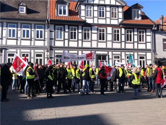 Warnstreik in Goslar. Foto: Stade