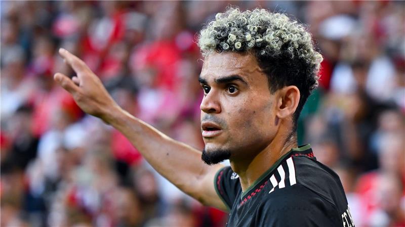 Bayern „sehr happy“ mit Kader - Woltemade „vom Tisch“ Wartet noch auf sein erstes Bayern-Tor: Luis Diaz.
