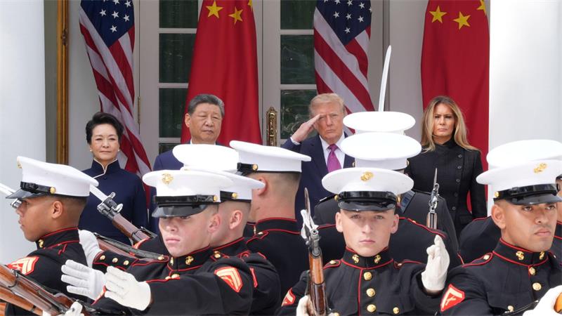 Washington: US-Präsident Trump und Chinas Präsident Xi im Weißen Haus