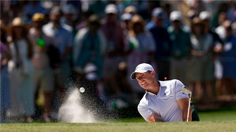 Wasser, Bäume, Bunker: McIlroy kämpfte an Tag drei beim Masters mit dem Kurs.