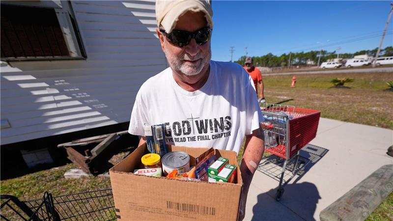 Wegen der unsicheren Lage spenden viele Amerikaner nun Lebensmittel - wie hier im Bundesstaat Missouri. (Archivbild)