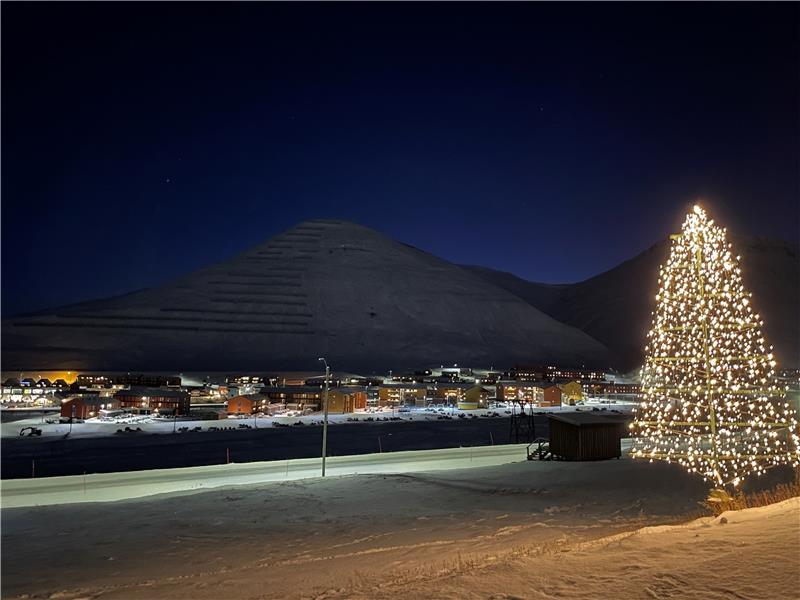 Weiße Weihnacht ist auf Spitzbergen in der Arktis garantiert.