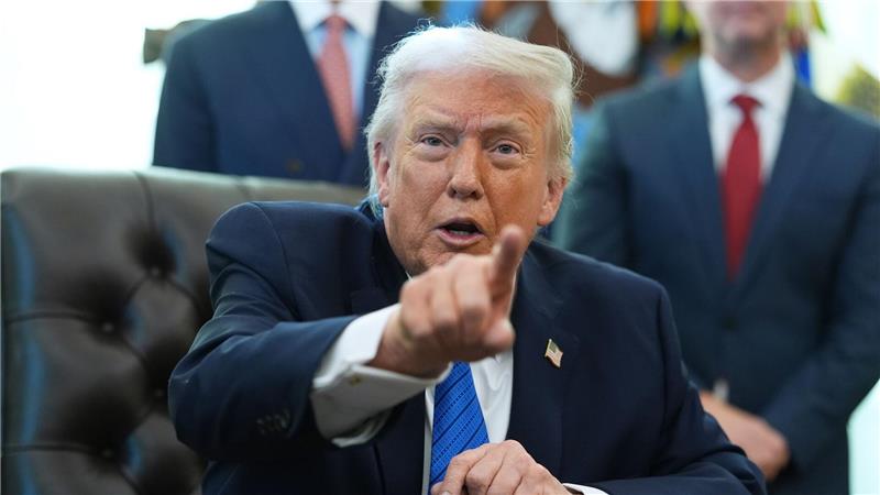 Weitere Kriegsschiffe seien unterwegs in Richtung Iran, sagt US-Präsident Donald Trump.