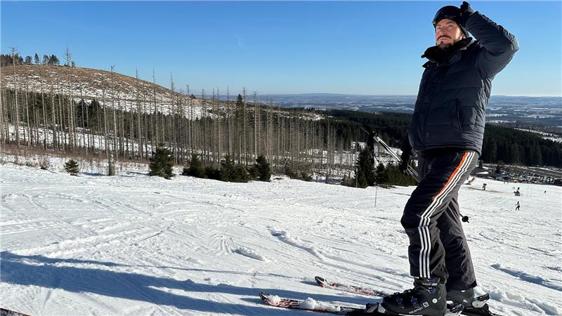 Wenn Chris Savaj im Oberharz zu Besuch ist, geht er auch gern in Braunlage Ski fahren. 