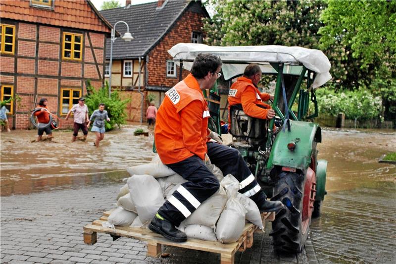 Hoffnung auf besseren Hochwasserschutz Wenn der Pegelstand der Neile steigt, das Flüsschen zu einem reißenden Strom wird und über die Ufer tritt, herrscht in Neuwallmoden Alarmstimmung. Foto: GZ-Archiv