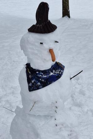 In den Oberharzer Kitas ist gerade einiges los Wenn so viel Schnee liegt, muss man natürlich auch einen Schneemann bauen.