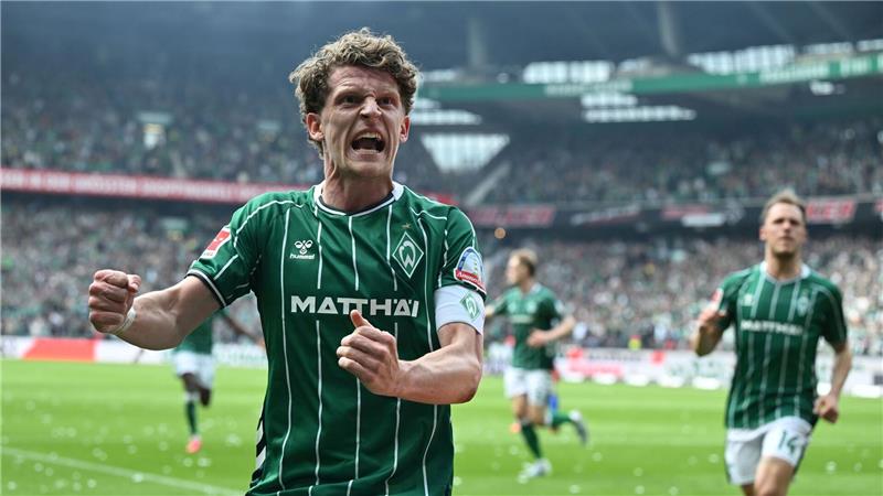 Werders Torschütze Jens Stage.