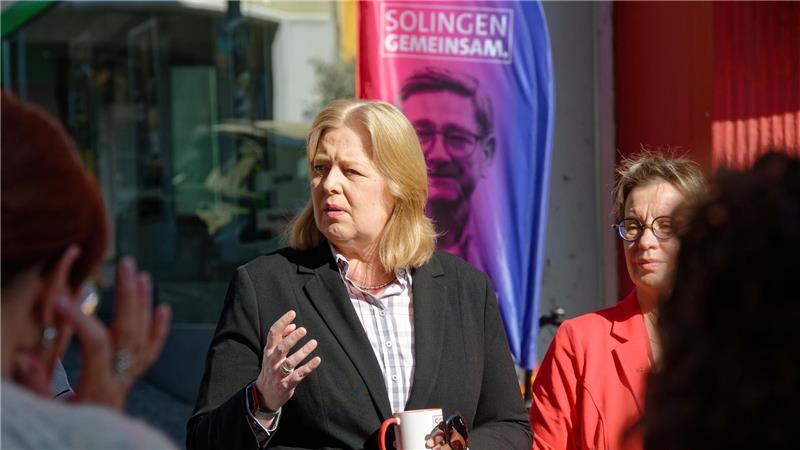 Wie Friedrich Merz war auch Bundesarbeitsministerin Bärbel Bas (SPD) dieses Wochenende im NRW-Kommunalwahlkampf unterwegs.
