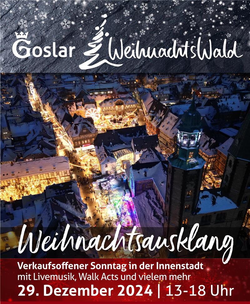 Innenstadt gleicht einem Weihnachtsvarieté Wie auf dem Veranstaltungsplakat werden viele Bereiche in der Fußgängerzone festlich illuminiert sein.
