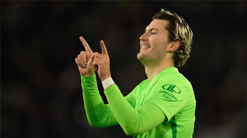 Wind vor Wolfsburg-Weggang? „Ich bin nicht zufrieden“ Wie lange noch in Wolfsburg? Der Däne Jonas Wind.