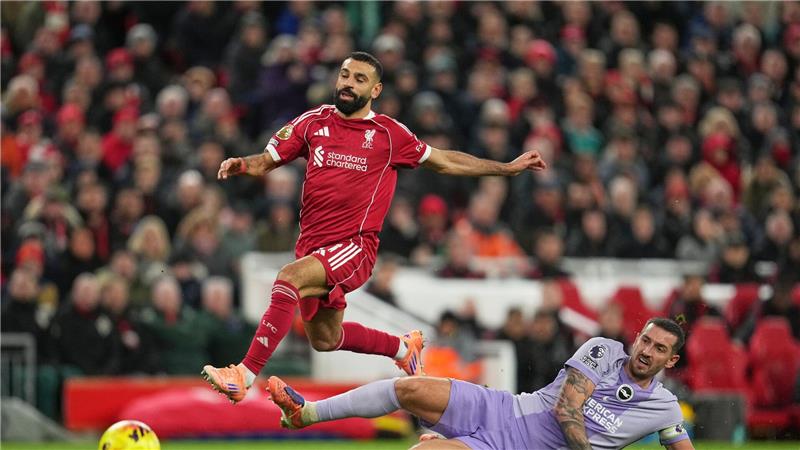 Nach Zoff: Salah sorgt bei Liverpool-Rückkehr für Rekord Wieder am Ball: Liverpools Mohamed Salah (r).