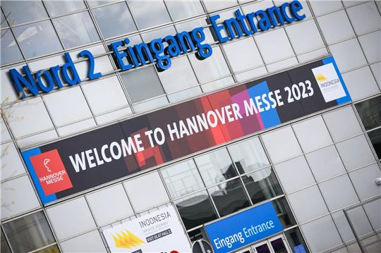 Wieder am Start: Die Hannover Messe fiel wegen der Pandemie 2020 in Präsenzform ganz aus.