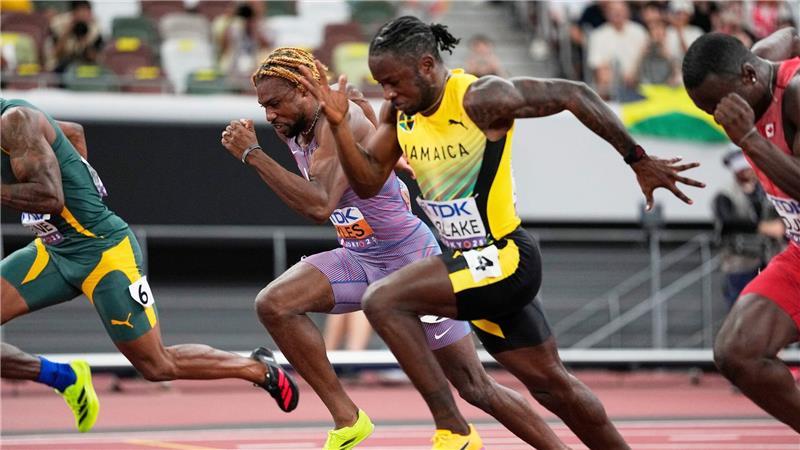 Mihambo bejubelt WM-Silber - Bolt feiert Jamaika-Triumph Wieder schnell, aber nicht der Beste: Olympiasieger Noah Lyles (m).