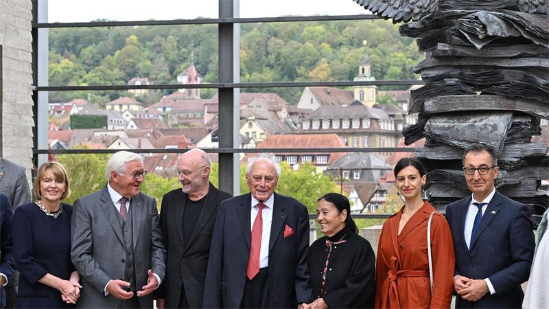 Wiedereröffnung der erweiterten Kunsthalle Würth mit Bundespräsident Frank-Walter Steinmeier. (Foto - aktuell)