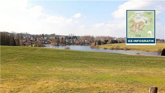 Wiesen und Teiche sind Kennzeichen von Buntenbock – und Ruhe. Die Landschaft um den Ort herum ist für viele Clausthal-Zellerfelder Naherholungsgebiet. Foto: Potthast