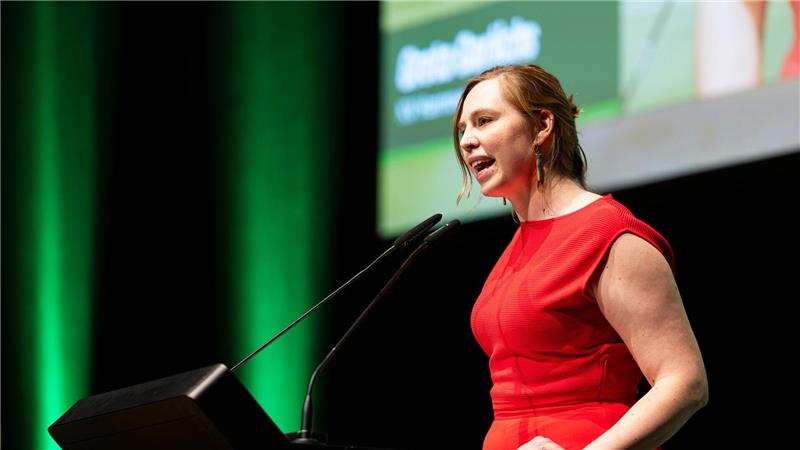 Will das Potenzial der Energiewende als Standortvorteil nutzen: Landeschefin Greta Garlichs setzt auf grüne Wirtschaftspolitik. (Archivbild)