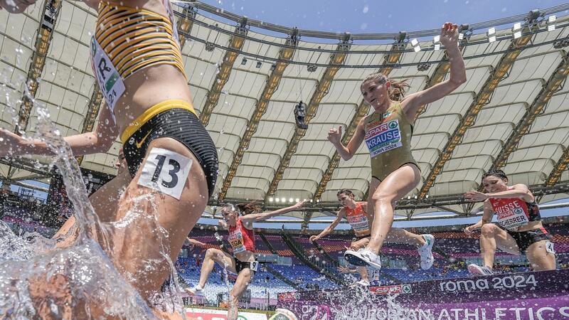 Krause und Meyer im Hindernis-Finale bei Leichtathletik-EM Will im Hindernislauf eine Medaille gewinnen: Gesa Felicitas Krause (M.).