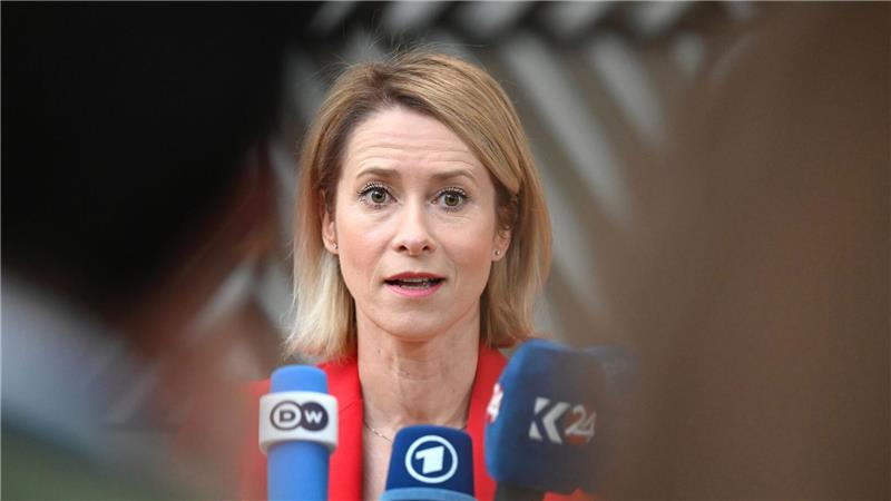 Will mit der EU-Kommission nun auch Handelssanktionen vorbereiten: EU-Chefdiplomatin Kaja Kallas.