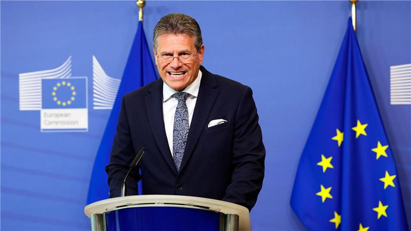 Will vorerst an Plan A festhalten und weiter mit den USA reden: EU-Kommissar Maros Sefcovic. (Archivbild)