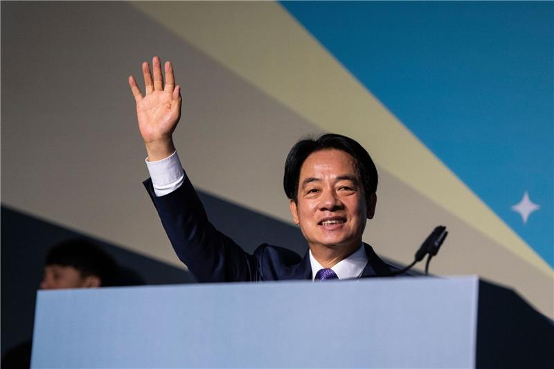 William Lai begrüßt seine Anhänger.