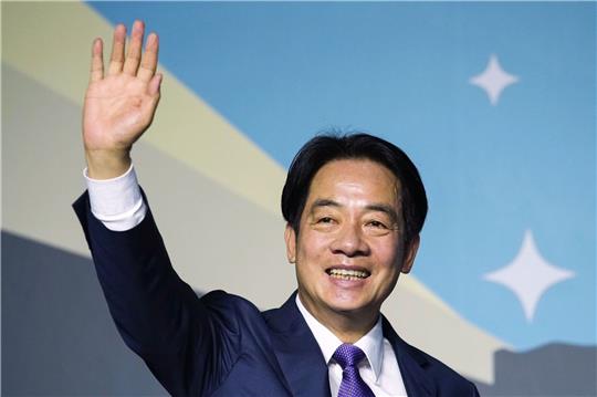 William Lai holte bei der Präsidentenwahl in Taiwan 40,05 Prozent der Stimmen.