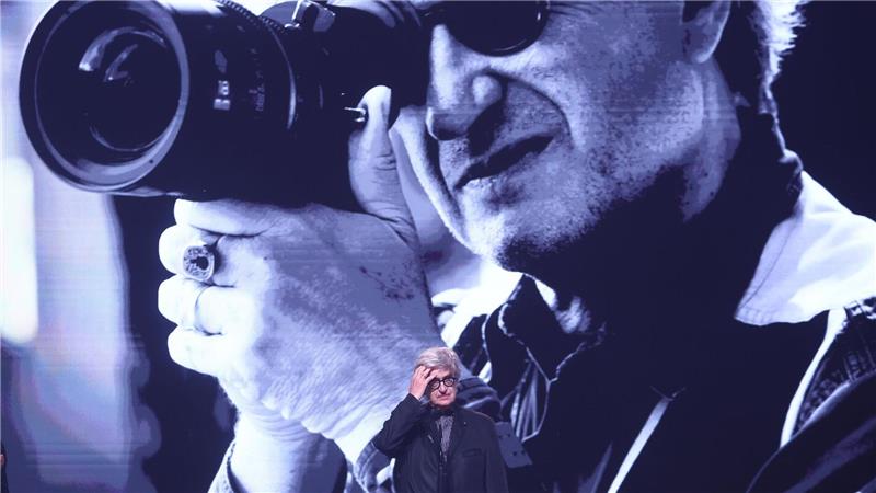 Wim Wenders wurde mit dem Ehrenpreis ausgezeichnet.