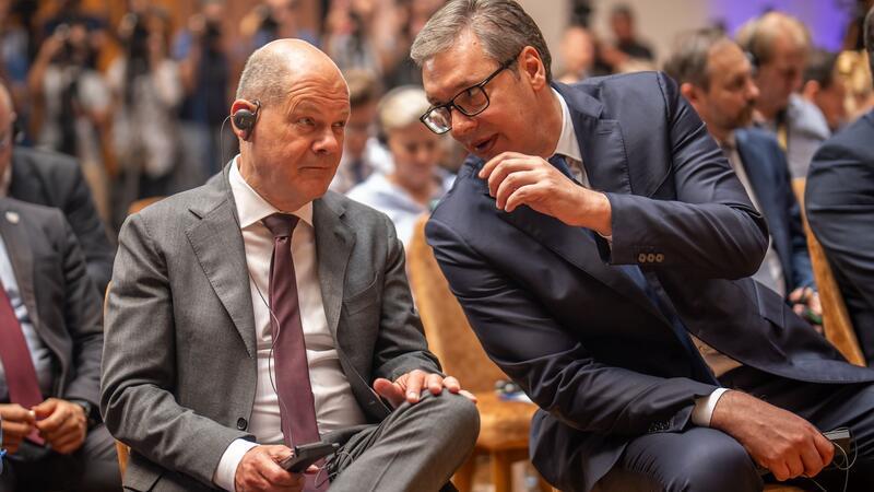 Win-Win-Situation: Für den serbischen Präsidenten Vucic ist das Lithium-Projekt ein Milliarden-Deal, Kanzler Scholz will vor allem die Abhängigkeit von China reduzieren.