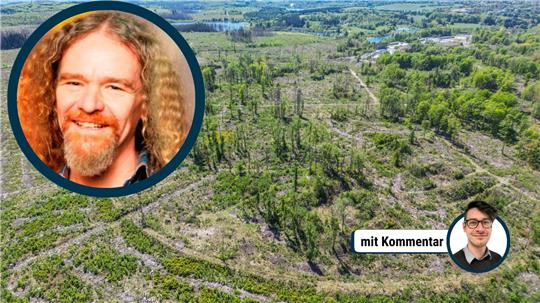 Windräder auf dem Gelände von Werk Tanne? Dann doch lieber eine Rüstungsfabrik findet Carsten Rehling (Die Partei).