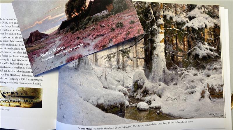 Tod in Bad Harzburg: Maler Walter Moras und seine letzten Bilder „Winter in Harzburg“ heißt das im Buch abgedruckte Ölgemälde von Walter Moras von 1919, das im Besitz des Auktionshauses Dorotheum in Wien ist. Bekannt wird Moras mit Ostsee-Motiven.