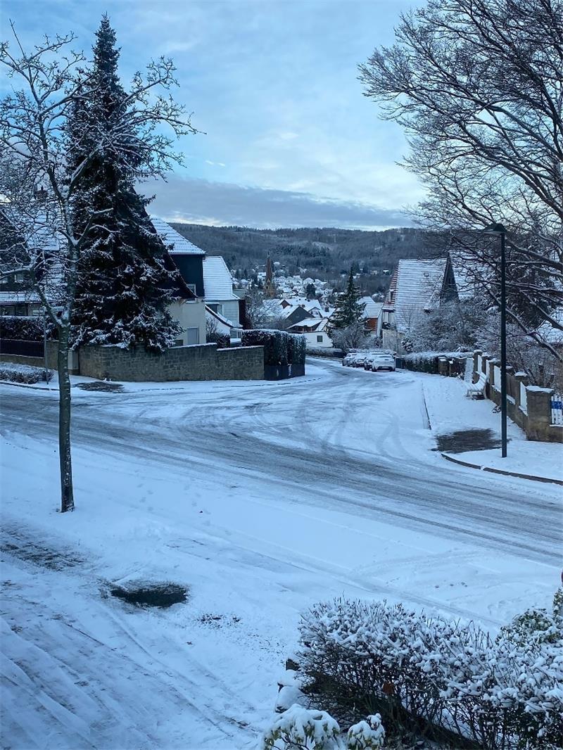 Winterwetter am Morgen des ersten Weihnachtsfeiertages in Bad Harzburg. Foto: Schlegel