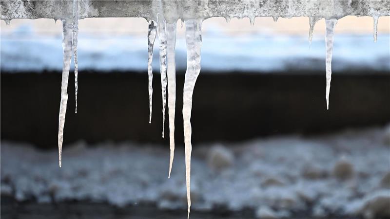 Winterwetter sorgt vielerorts für Eiszapfen. 