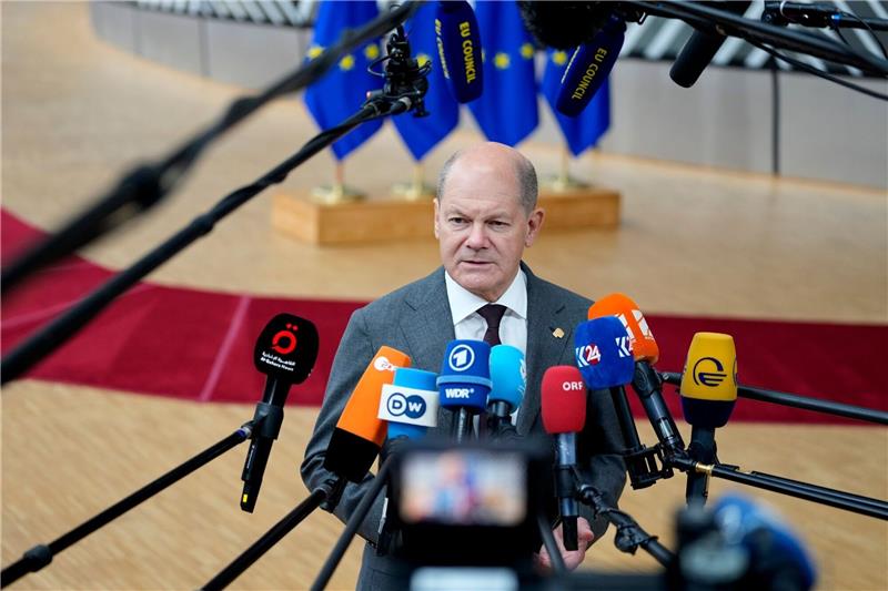 «Wir haben uns als Staaten verpflichtet, dass wir auch zukünftig der Ukraine etwas schulden, was ihre Sicherheit betrifft»: Olaf Scholz.