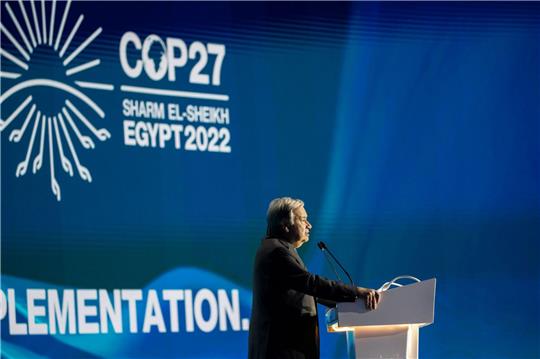 «Wir kämpfen den Kampf unseres Lebens - und sind dabei zu verlieren»: Antonio Guterres.