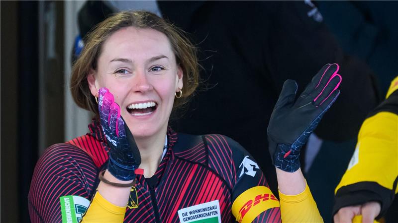 Wird Bob-Olympiasiegerin Laura Nolte Fahnenträgerin für Deutschland sein? (Archivbild)