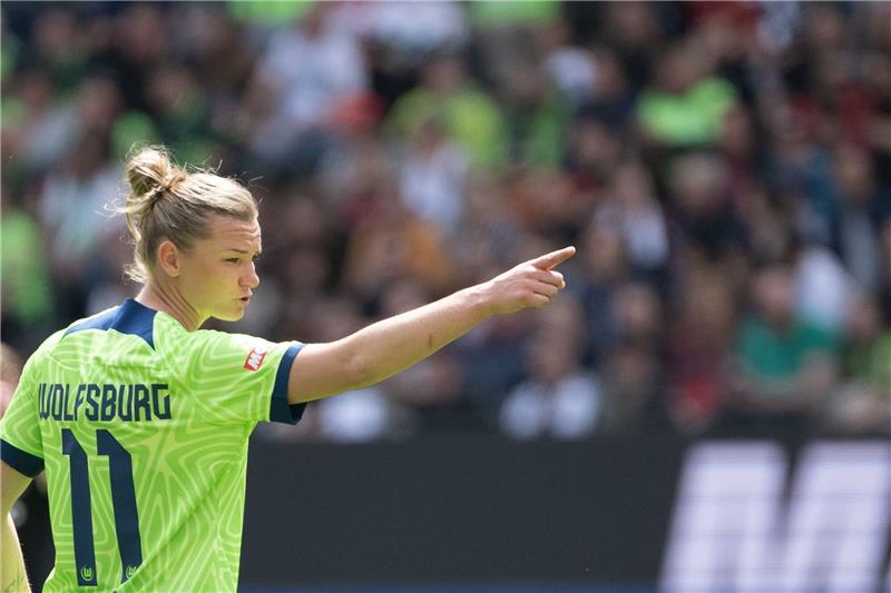 Torjägerkanone für Popp: Fokus bei Wolfsburg auf Barcelona Wolfsburgs Alexandra Popp.