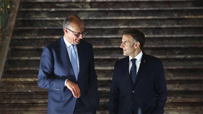 Wollen eine deutsch-französische Einigung finden: Merz und Macron. (Archivbild) 